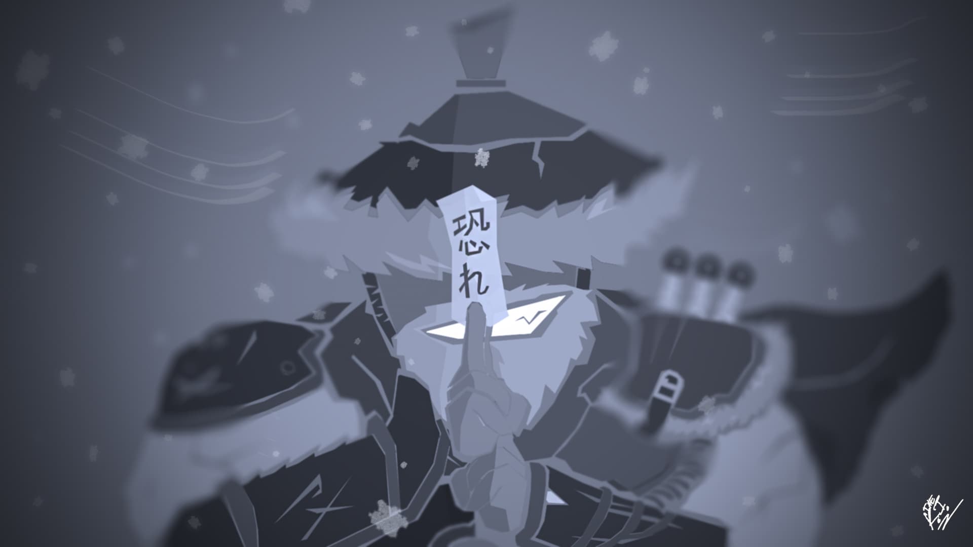 Ninja Grandpa Vector Art